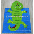 100% cotton printed kids beach towel poncho